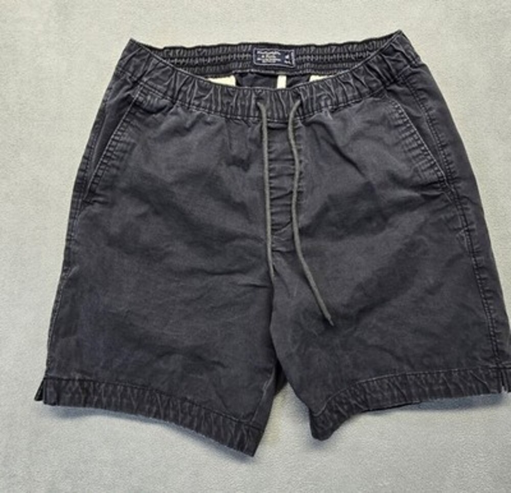Abercrombie & Fitch Polo Ralph Lauren Chino Shorts Men Black Cotton V2K Size M